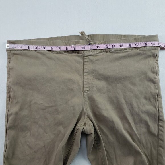 Mugsy Pull On Chino Pant Mens 40x28 Tan Flat Front Stretch Casual NO SIZE TAG - Picture 12 of 12